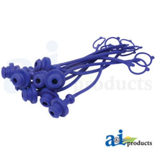 A & I Products Dust Plug, 3/8", Blue  9" x6" x1" A-P211048